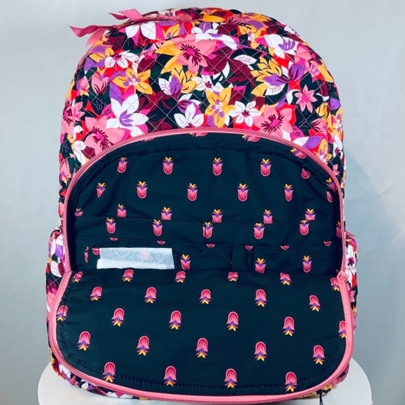 Vera Bradley Campus Backpack Laptop Coral - Picture 7 of 10